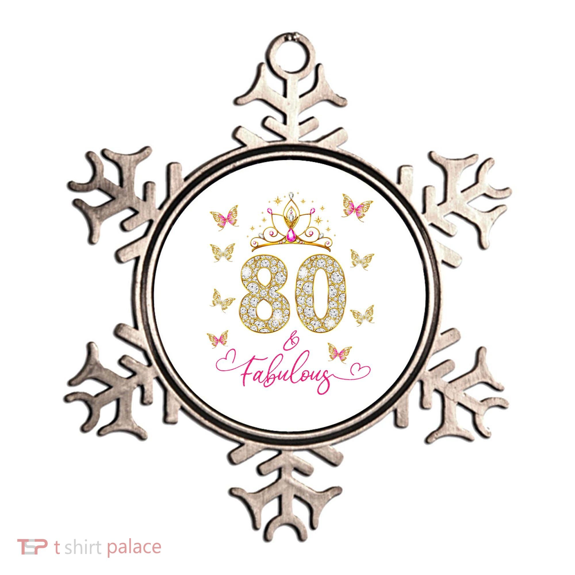 80 And Fabulous 80 Years Old Women 80th Birthday Ornament