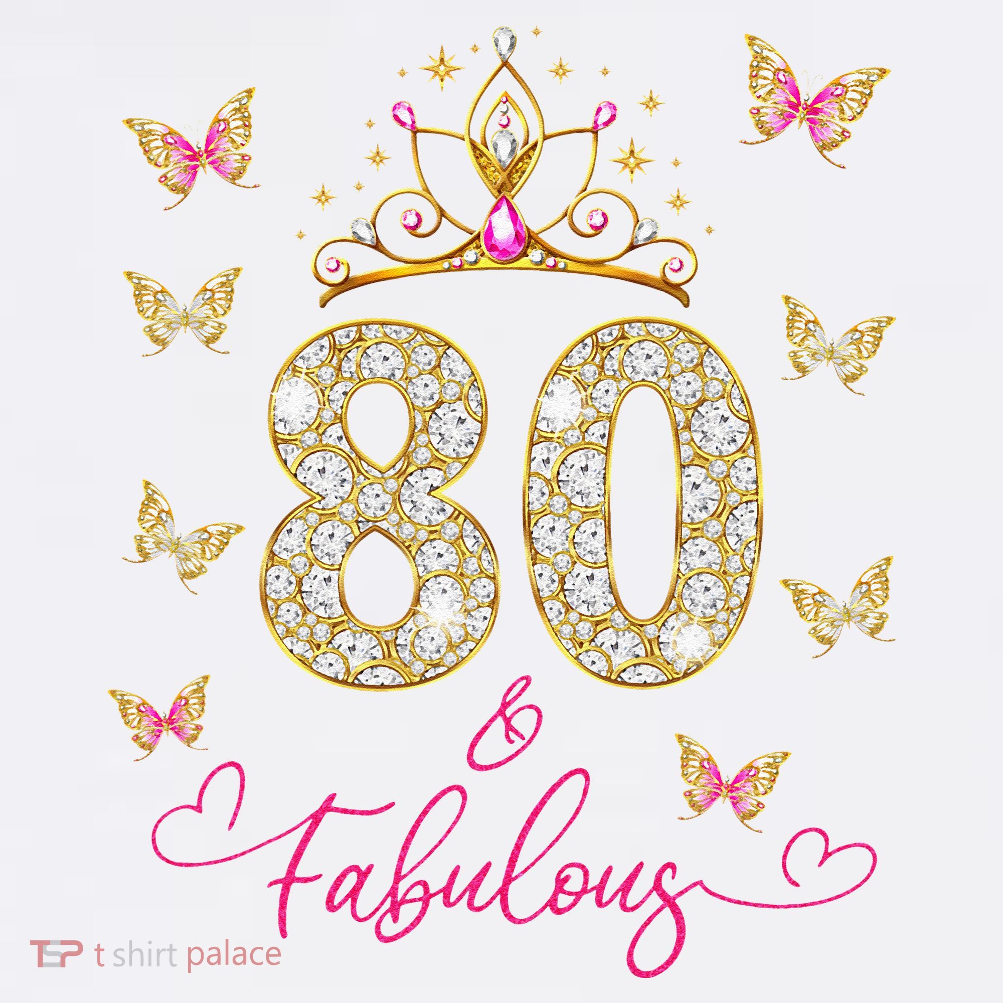 80 And Fabulous 80 Years Old Women 80th Birthday Women's Tank Top