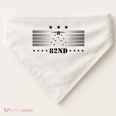 82nd Airborne Paratrooper Vintage USA-Made Doggie Bandana