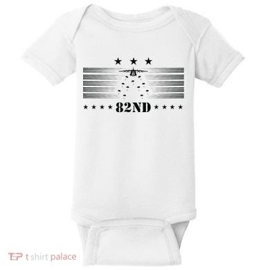82nd Airborne Paratrooper Vintage Baby Bodysuit