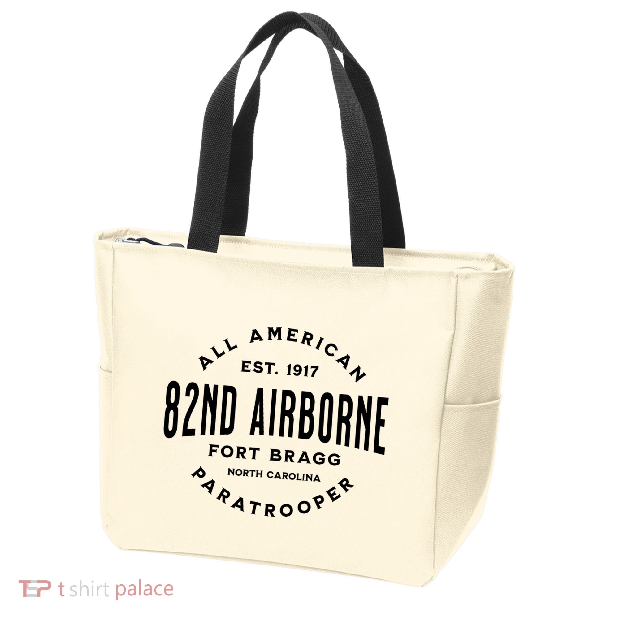82nd Airborne Paratrooper Fort Bragg All American Veteran Tote Bag