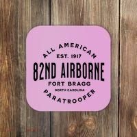 82nd Airborne Paratrooper Fort Bragg All American Veteran Coaster thumb 0