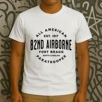 82nd Airborne Paratrooper Fort Bragg All American Veteran T-Shirt thumb 3