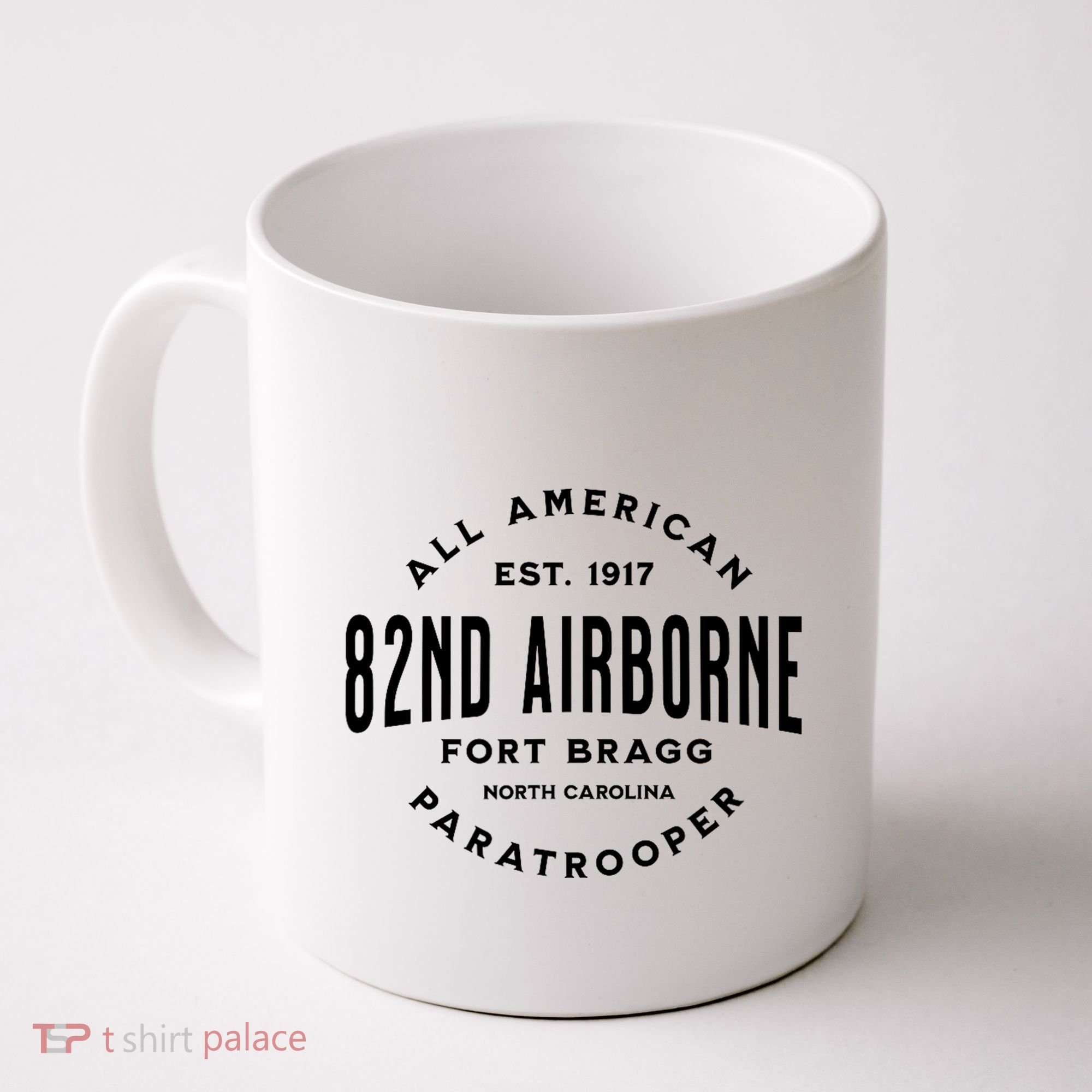 82nd Airborne Paratrooper Fort Bragg All American Veteran Coffee Mug
