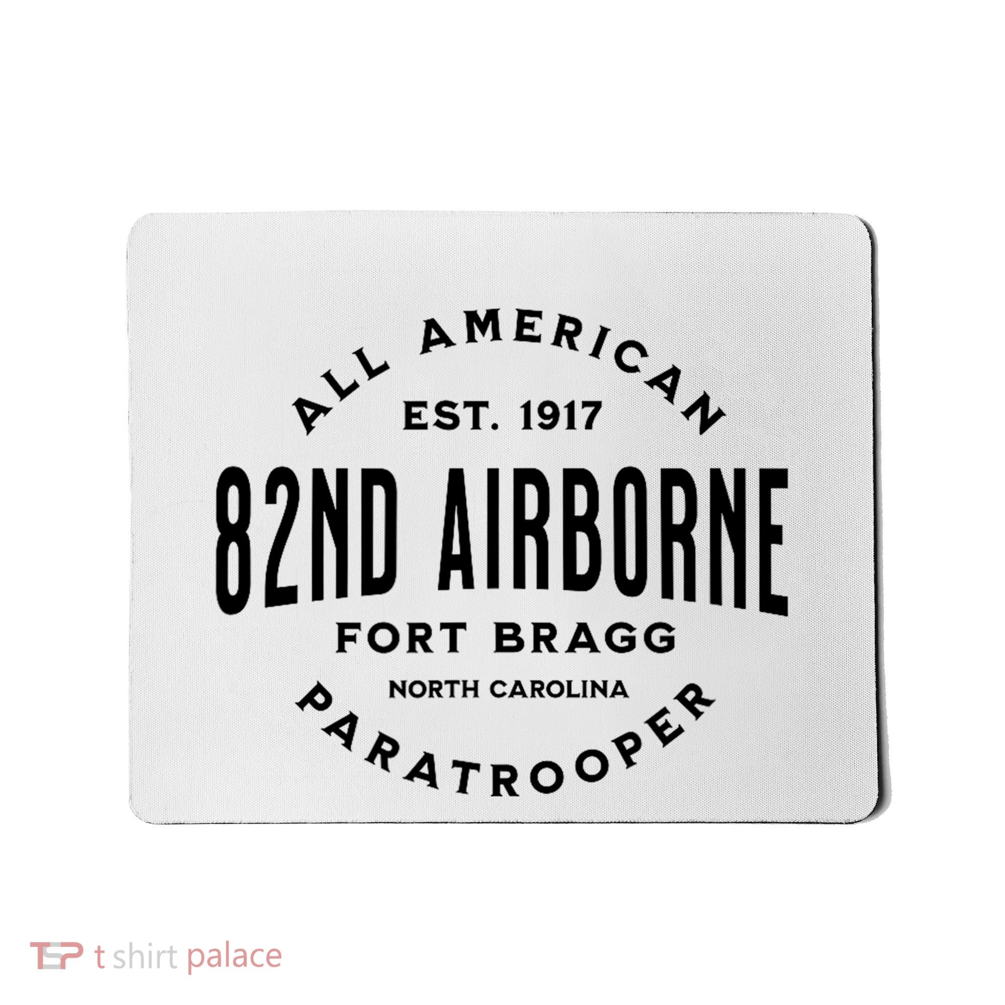 82nd Airborne Paratrooper Fort Bragg All American Veteran Mousepad