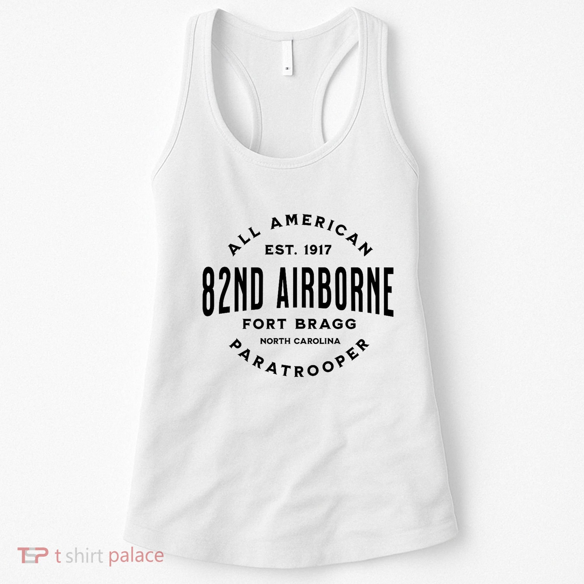 82nd Airborne Paratrooper Fort Bragg All American Veteran Women's Tank Top