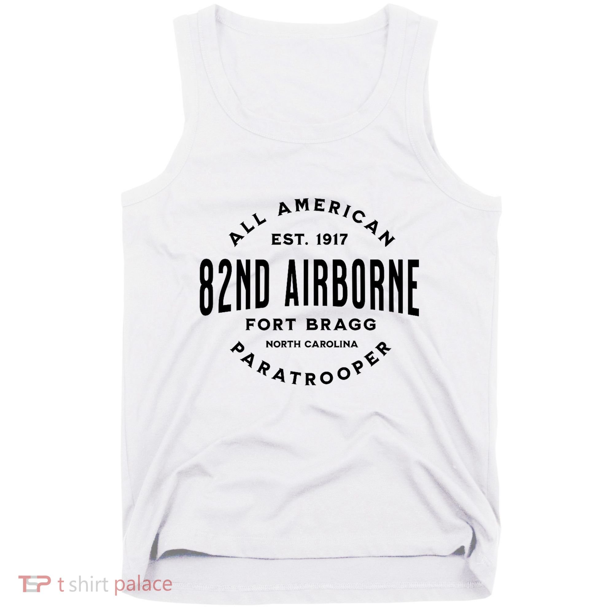 82nd Airborne Paratrooper Fort Bragg All American Veteran Tank Top