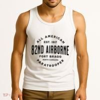 82nd Airborne Paratrooper Fort Bragg All American Veteran Tank Top thumb 3