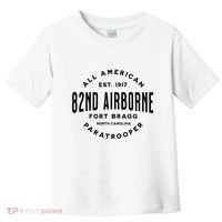 82nd Airborne Paratrooper Fort Bragg All American Veteran Toddler T-Shirt thumb 0