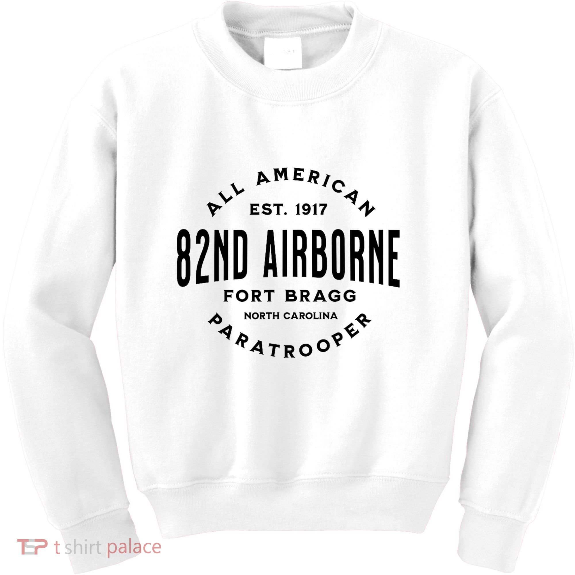 82nd Airborne Paratrooper Fort Bragg All American Veteran Kids Sweatshirt