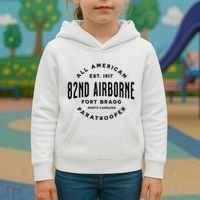 82nd Airborne Paratrooper Fort Bragg All American Veteran Kids Hoodie thumb 3