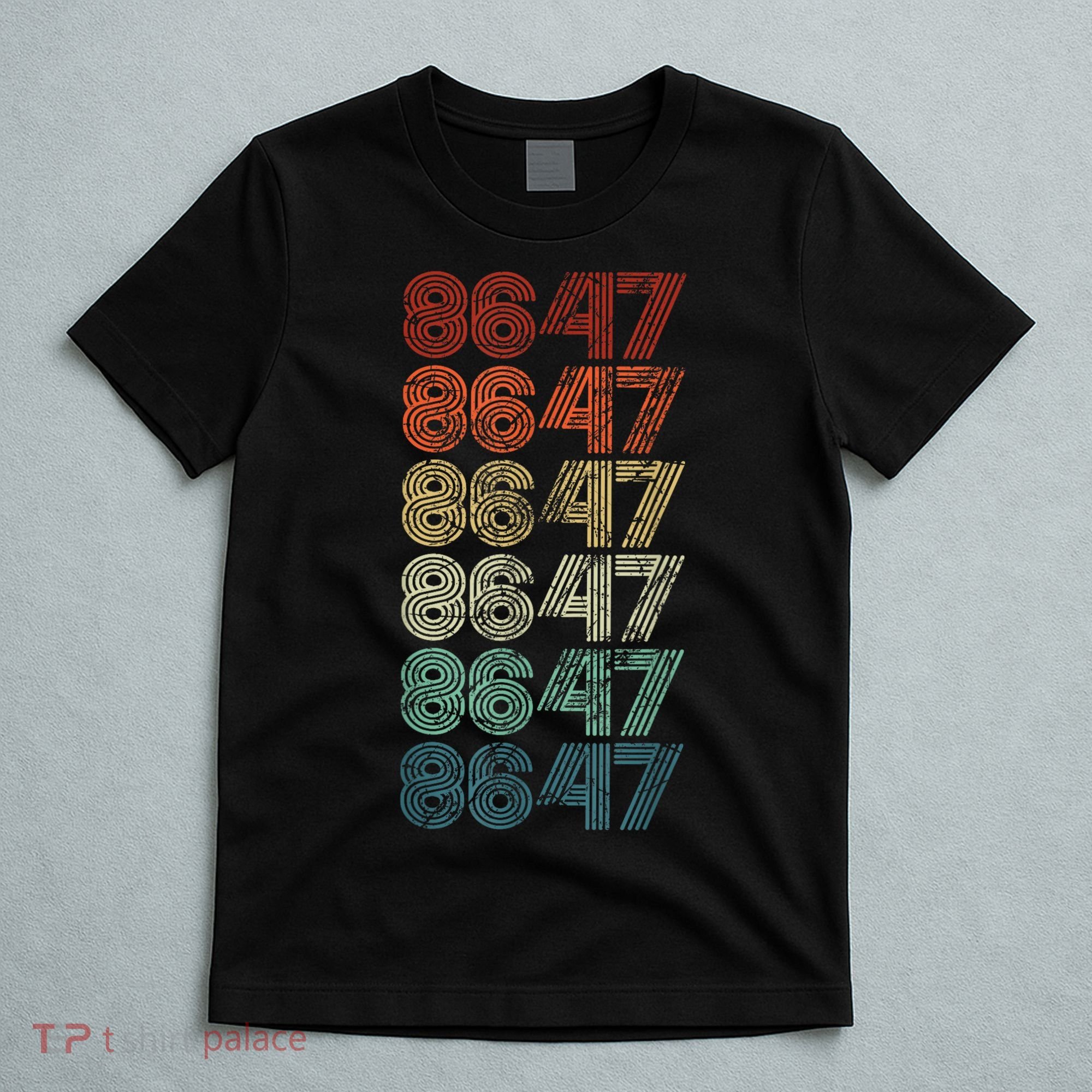 8647 Anti Trump 86 47 Retro Vintage Style Antitrump Vance T-Shirt