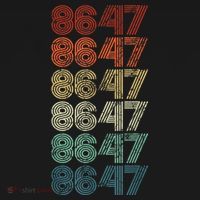 8647 Anti Trump 86 47 Retro Vintage Style Antitrump Vance T-Shirt thumb 7