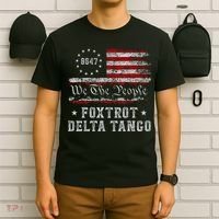 8647 Anti Trump Foxtrots Deltas Tangos Impeach 47 86 47 Flag T-Shirt thumb 6
