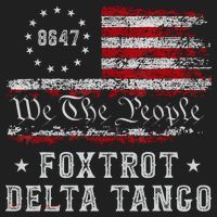 8647 Anti Trump Foxtrots Deltas Tangos Impeach 47 86 47 Flag Beanie thumb 2