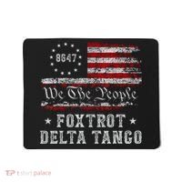 8647 Anti Trump Foxtrots Deltas Tangos Impeach 47 86 47 Flag Mousepad thumb 0