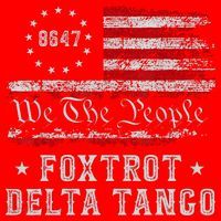 8647 Anti Trump Foxtrots Deltas Tangos Impeach 47 86 47 Flag Santa Hat thumb 1