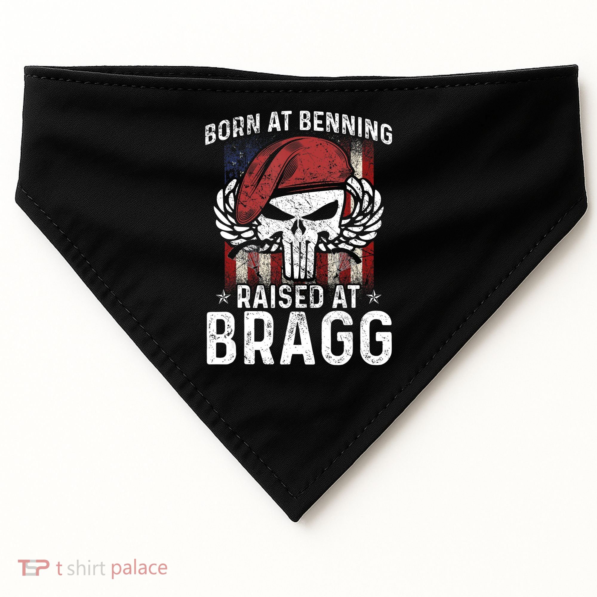 82nd Airborne Veteran Born At Ft Benning Raised Fort Bragg USA-Made Doggie Bandana