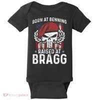 82nd Airborne Veteran Born At Ft Benning Raised Fort Bragg Baby Bodysuit thumb 0