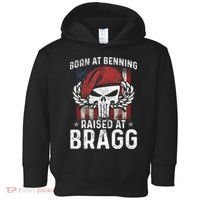 82nd Airborne Veteran Born At Ft Benning Raised Fort Bragg Toddler Hoodie thumb 0