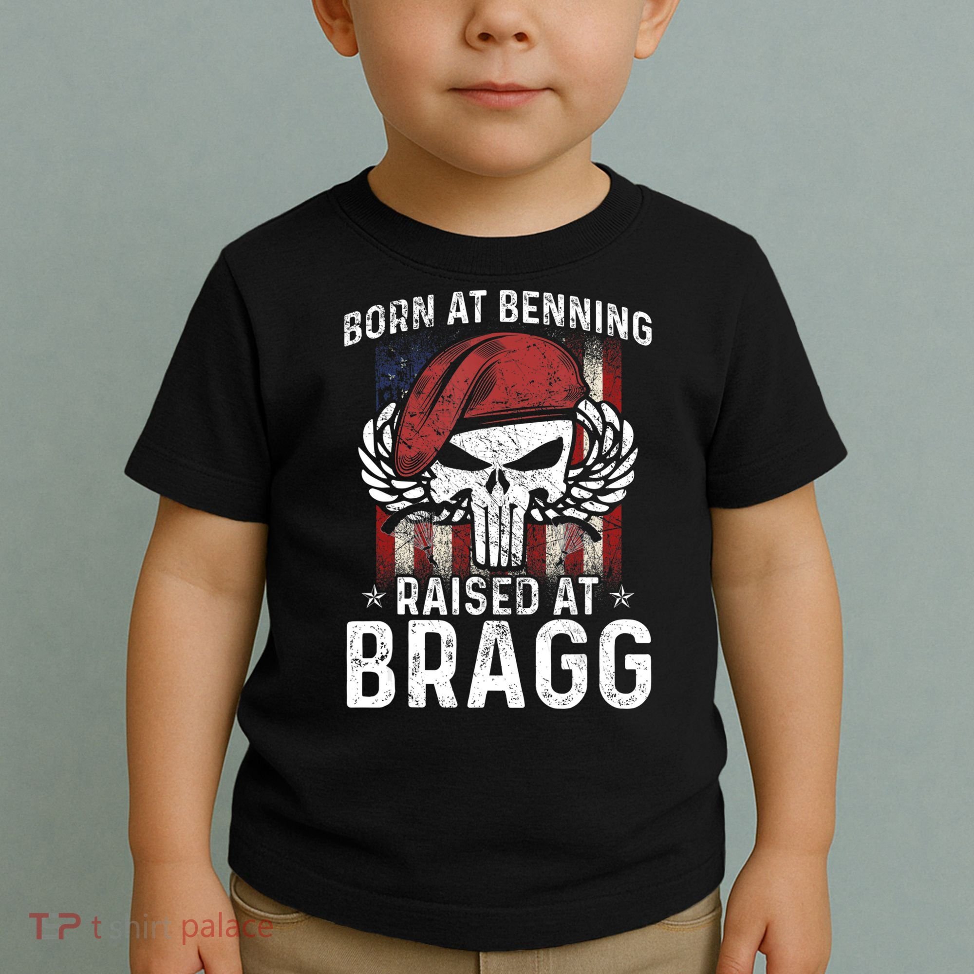 82nd Airborne Veteran Born At Ft Benning Raised Fort Bragg Toddler T-Shirt