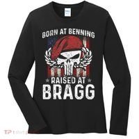 82nd Airborne Veteran Born At Ft Benning Raised Fort Bragg Women's Long Sleeve Shirt thumb 0