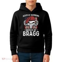 82nd Airborne Veteran Born At Ft Benning Raised Fort Bragg Kids Hoodie thumb 4