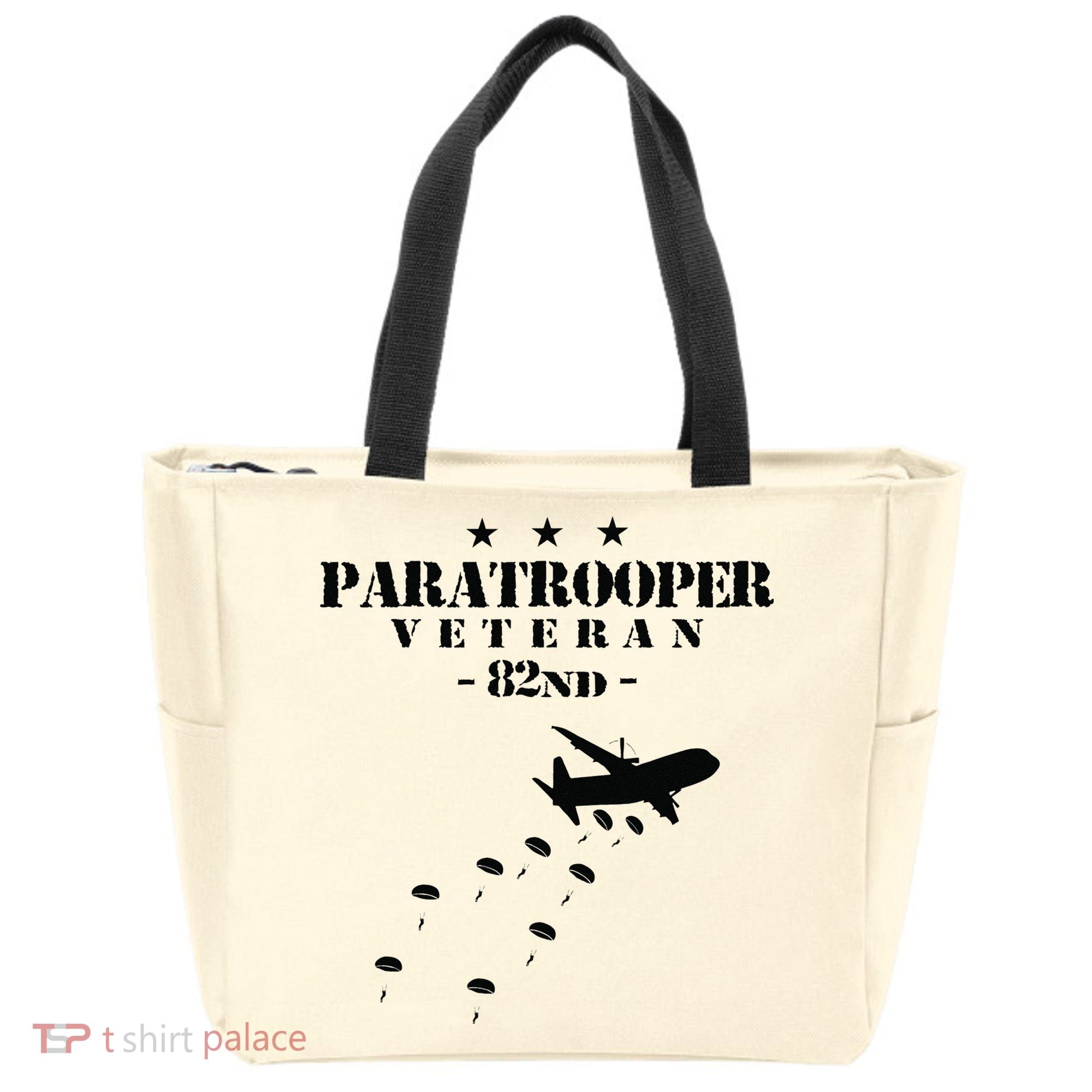 82nd Airborne Veteran Paratrooper Tote Bag