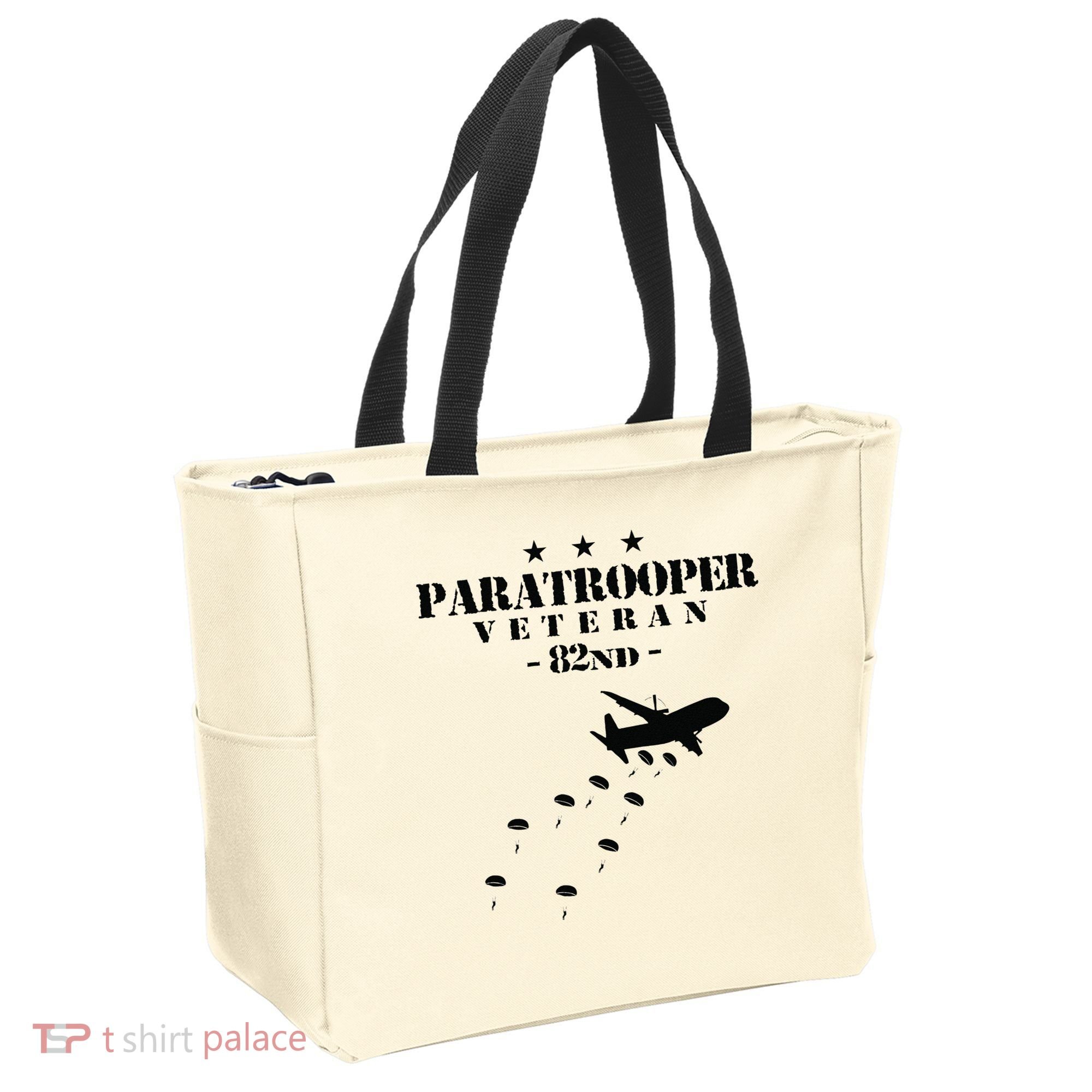 82nd Airborne Veteran Paratrooper Tote Bag