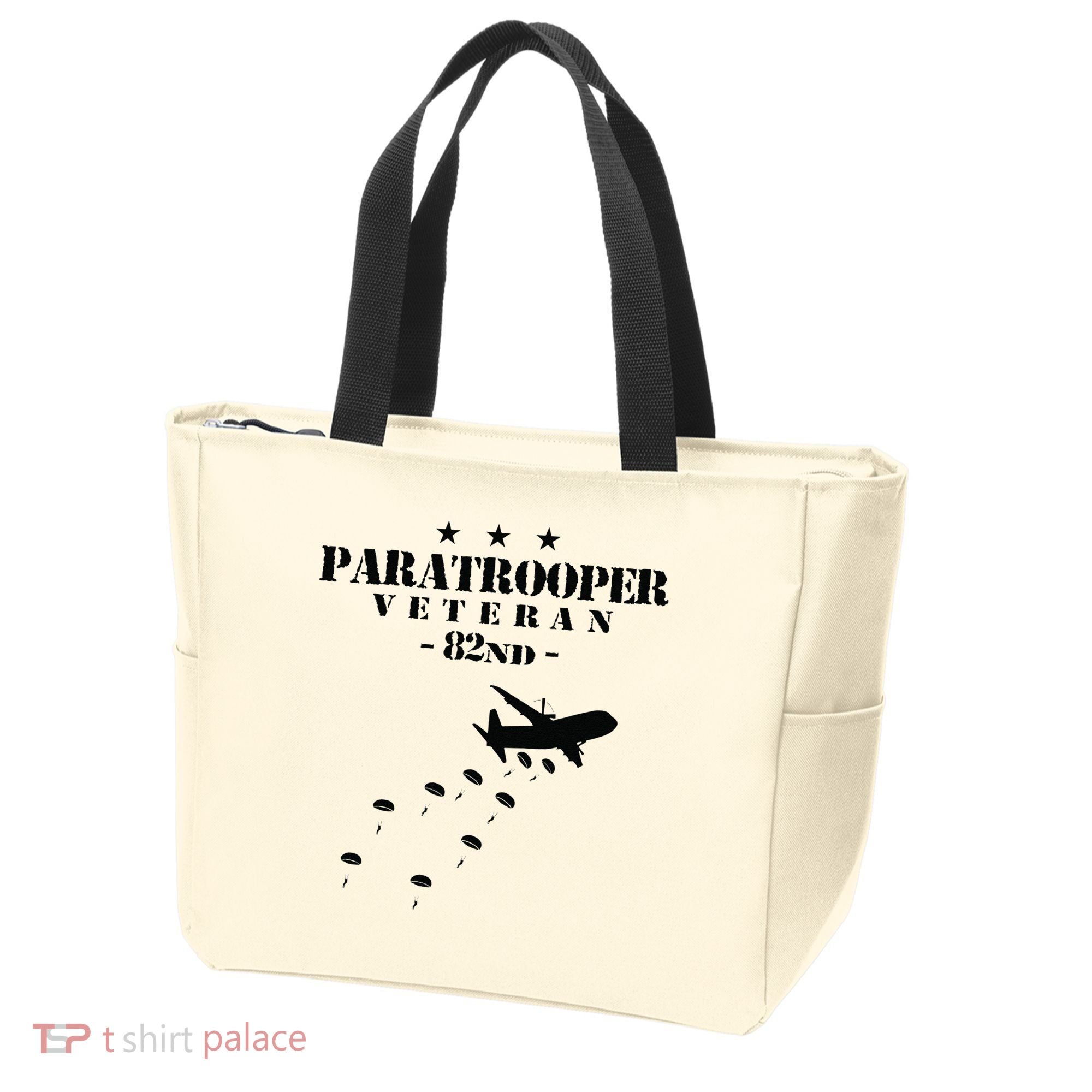 82nd Airborne Veteran Paratrooper Tote Bag