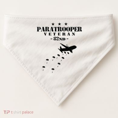 82nd Airborne Veteran Paratrooper USA-Made Doggie Bandana