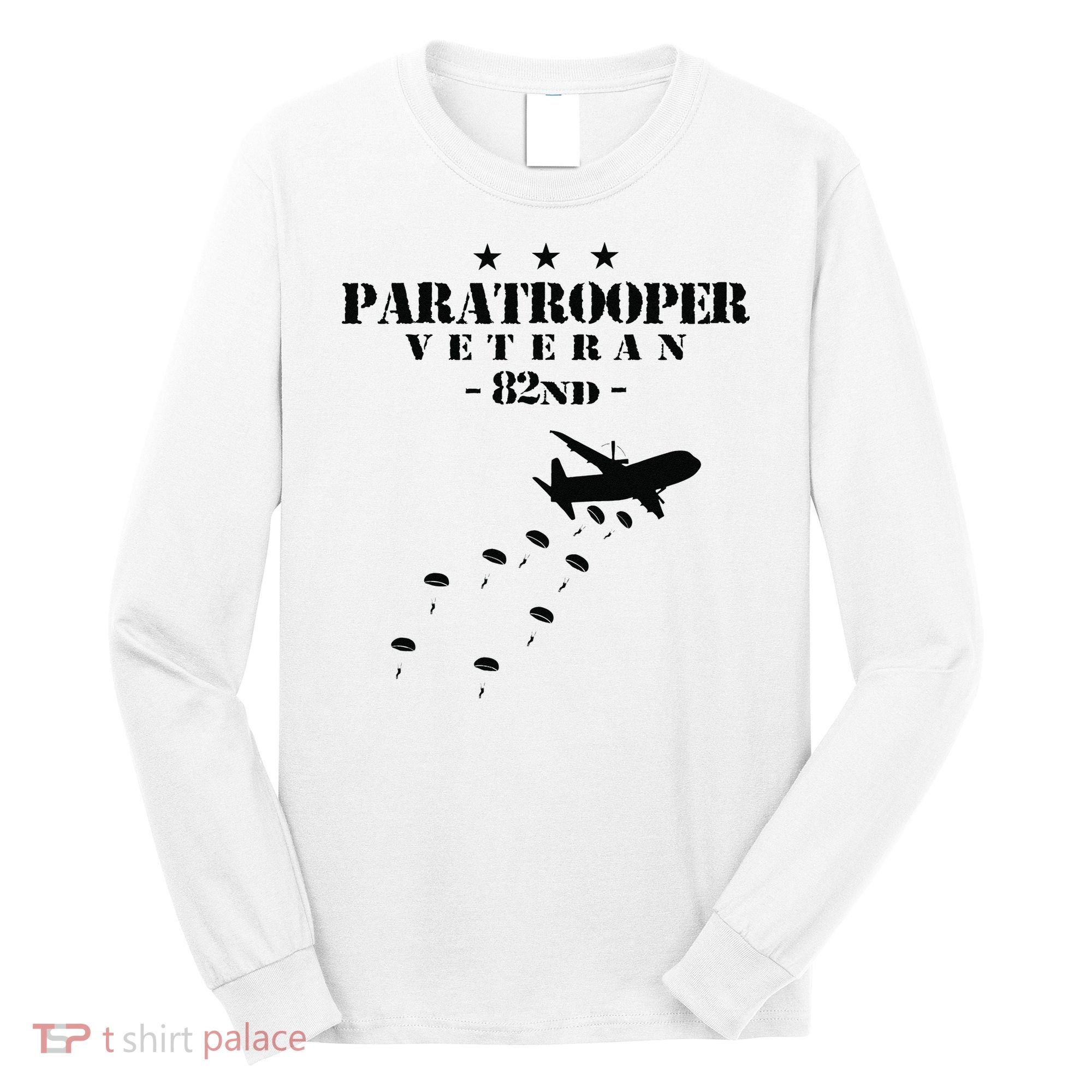 82nd Airborne Veteran Paratrooper Long Sleeve Shirt