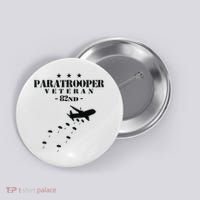 82nd Airborne Veteran Paratrooper Button thumb 0