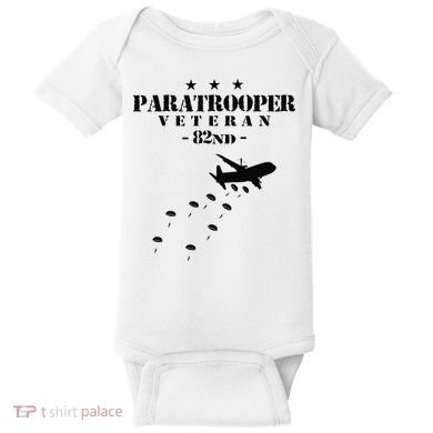 82nd Airborne Veteran Paratrooper Baby Bodysuit