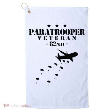 82nd Airborne Veteran Paratrooper Golf Towel
