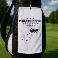 82nd Airborne Veteran Paratrooper Golf Towel thumb 2