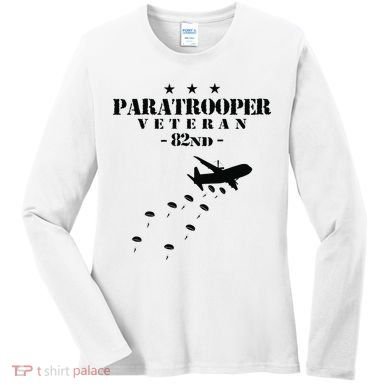 82nd Airborne Veteran Paratrooper Women's Long Sleeve Shirt