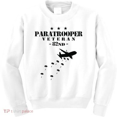 82nd Airborne Veteran Paratrooper Kids Sweatshirt