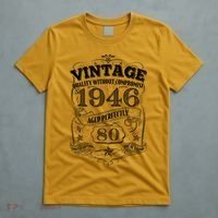 80th Birthday 1946 Vintage Quality Without Compromise  T-Shirt thumb 5