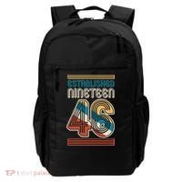 80th Birthday 1946 Established Nineteen 46 Backpack thumb 0