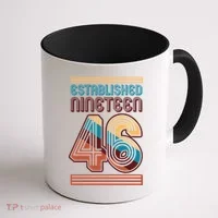 80th Birthday 1946 Established Nineteen 46 Coffee Mug thumb 1