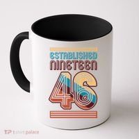 80th Birthday 1946 Established Nineteen 46 Coffee Mug thumb 0