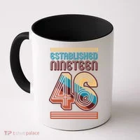 80th Birthday 1946 Established Nineteen 46 Coffee Mug thumb 0