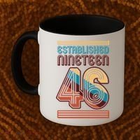 80th Birthday 1946 Established Nineteen 46 Coffee Mug thumb 2