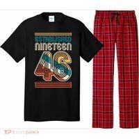 80th Birthday 1946 Established Nineteen 46 Pajama Set thumb 0