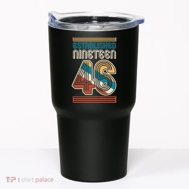 80th Birthday 1946 Established Nineteen 46 Tumbler