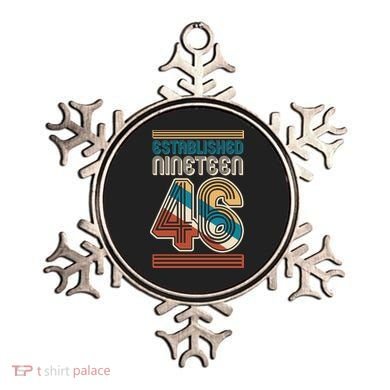 80th Birthday 1946 Established Nineteen 46 Ornament