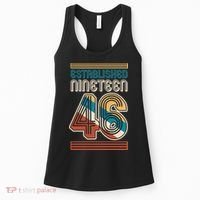 80th Birthday 1946 Established Nineteen 46 Women's Tank Top thumb 0