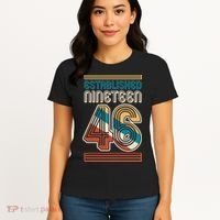 80th Birthday 1946 Established Nineteen 46 Women's T-Shirt thumb 4