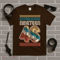 80th Birthday 1946 Established Nineteen 46 T-Shirt thumb 5